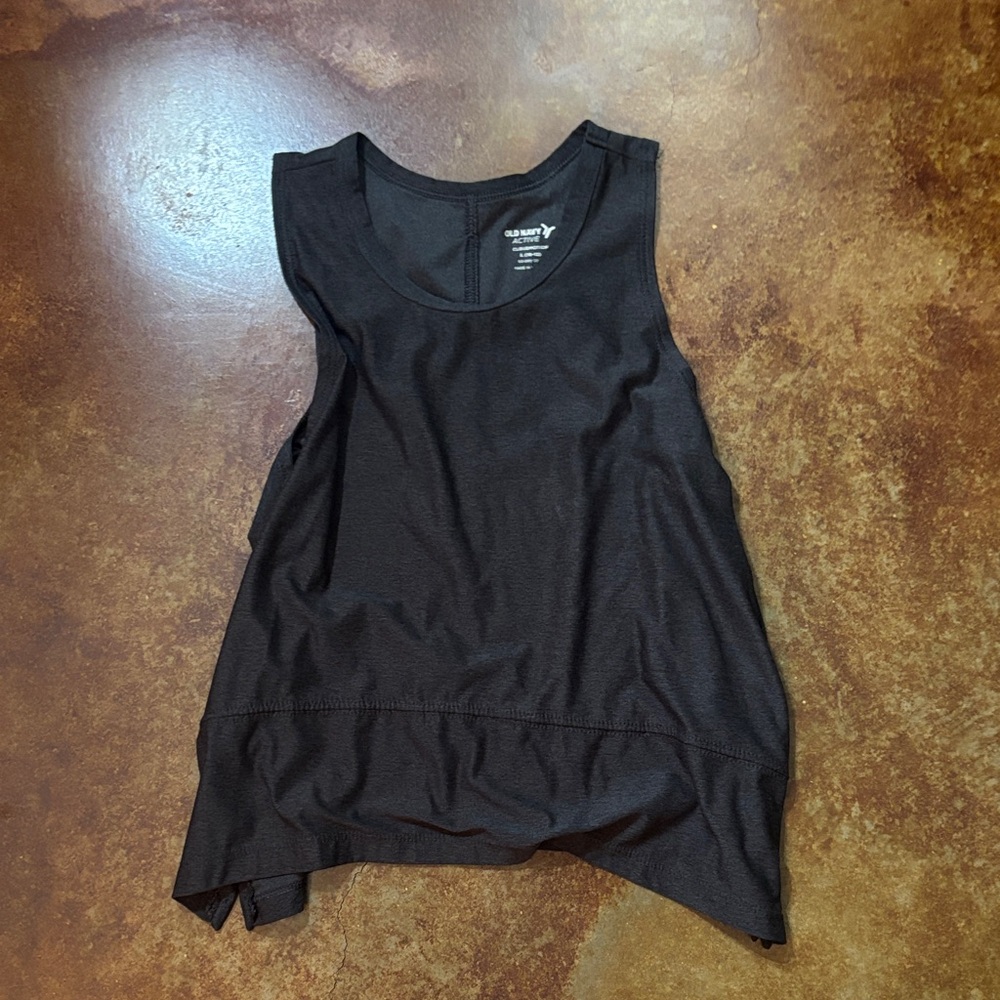 Old Navy Black Tempo Tank Girls size L(10-12)